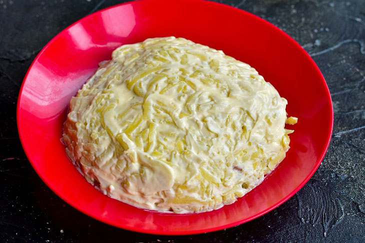 Salad "Snowman" - the most winter decoration of the New Year's table