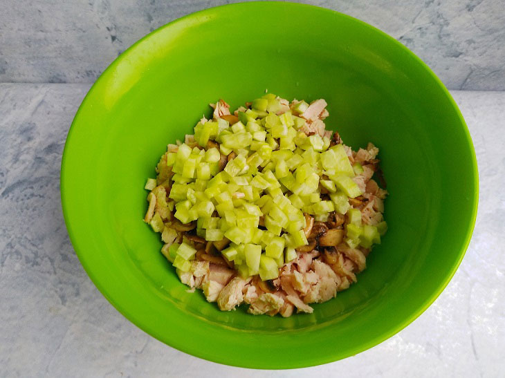 Salad "Piece of cheese" - perfect for a festive table