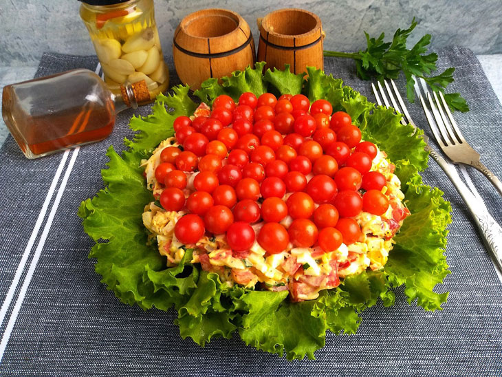 Salad "Red Sea" - very beautiful and incredibly tasty
