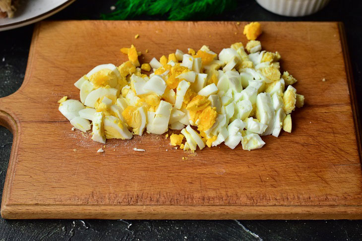 Salad "Herringbone" with crab sticks - it will amaze all the guests at the table