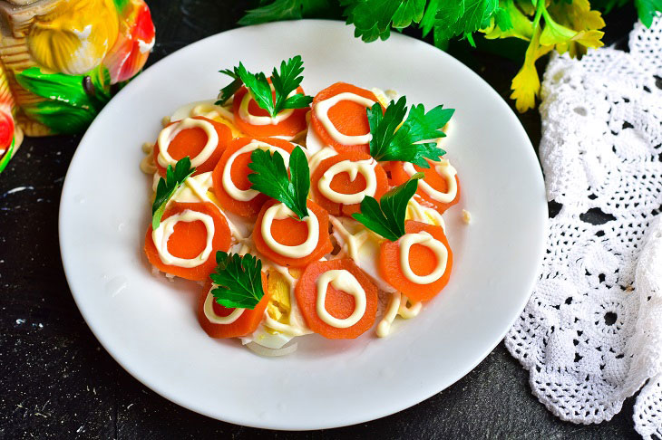 Salad "Coin for happiness" - will charm all the guests at the table