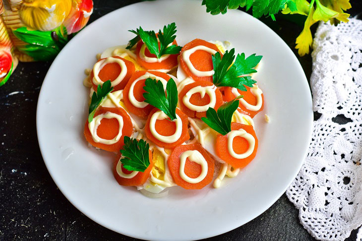 Salad "Coin for happiness" - will charm all the guests at the table