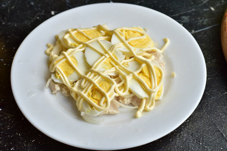 Salad "Coin for happiness" - will charm all the guests at the table