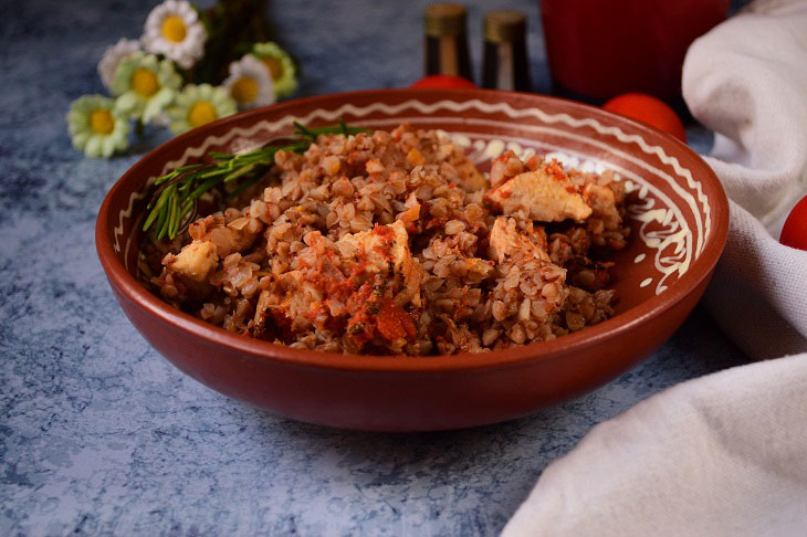 Merchant buckwheat with chicken - a delicious and healthy recipe
