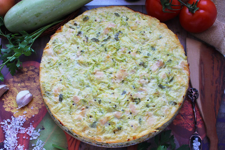 Chicken casserole with zucchini - a delicious and dietary dish