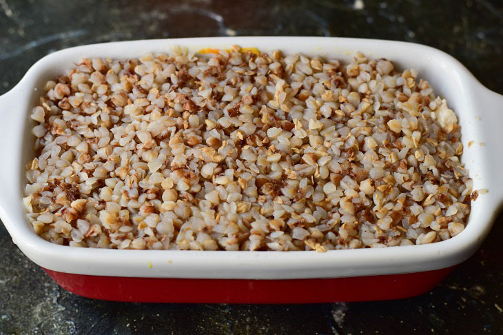 Ready-made buckwheat porridge casserole - tasty and healthy