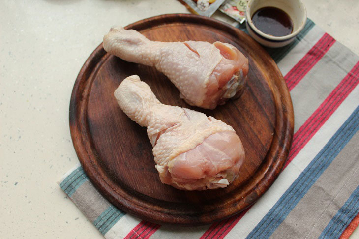 Chicken in dough bags - a delicious and festive dish