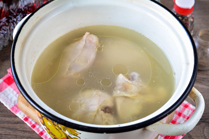 Jellied chicken thighs for the New Year - a great treat for loved ones and guests