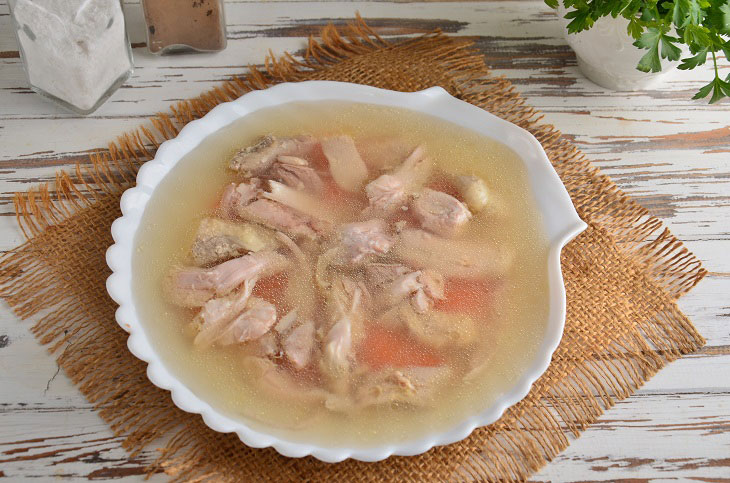 Jellied chicken - a great dish for a festive table