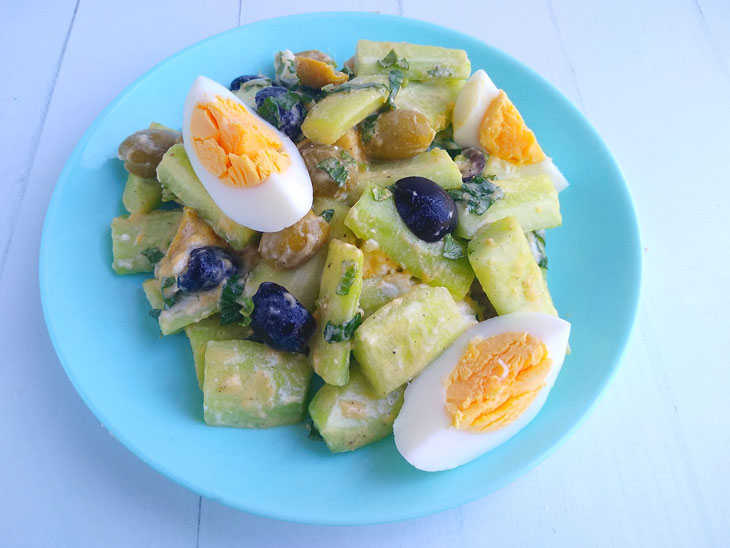 Mediterranean cucumber salad