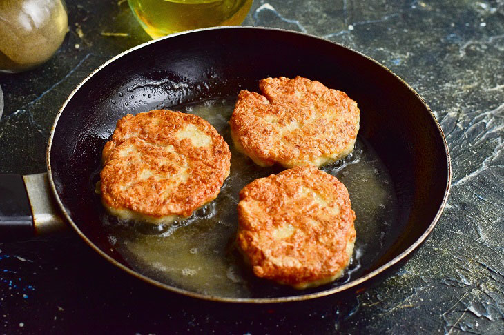 Cutlets "Nezhenka" from chicken fillet - fast and tasty