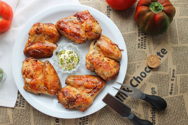 Chicken wings in mayonnaise-soy marinade - a special aroma and taste
