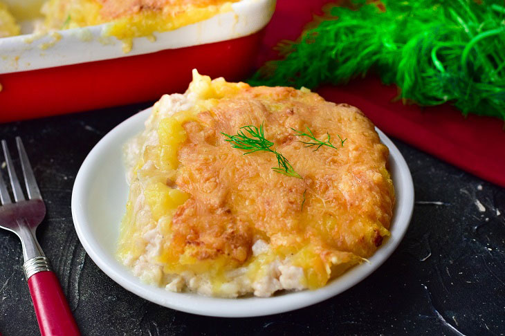 Potato casserole in Ukrainian - a very hearty and tasty dish