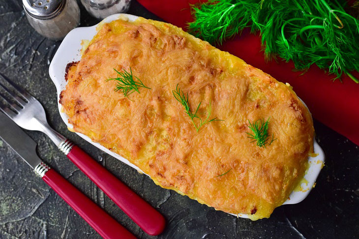 Potato casserole in Ukrainian - a very hearty and tasty dish