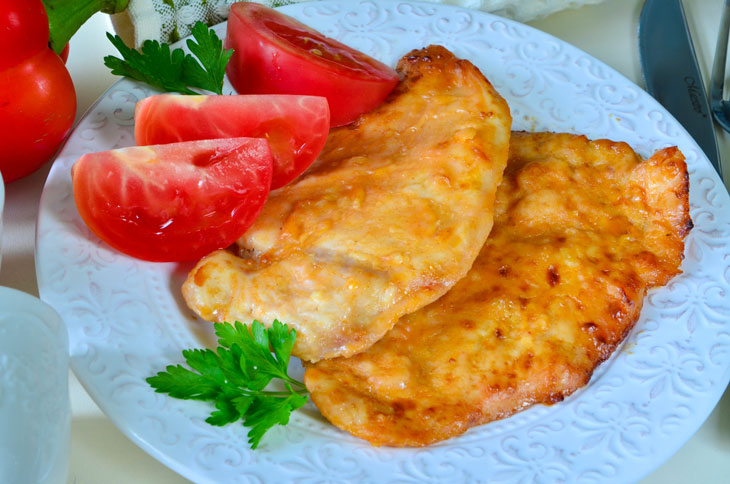 Marinated chicken chops - low-fat diet dish