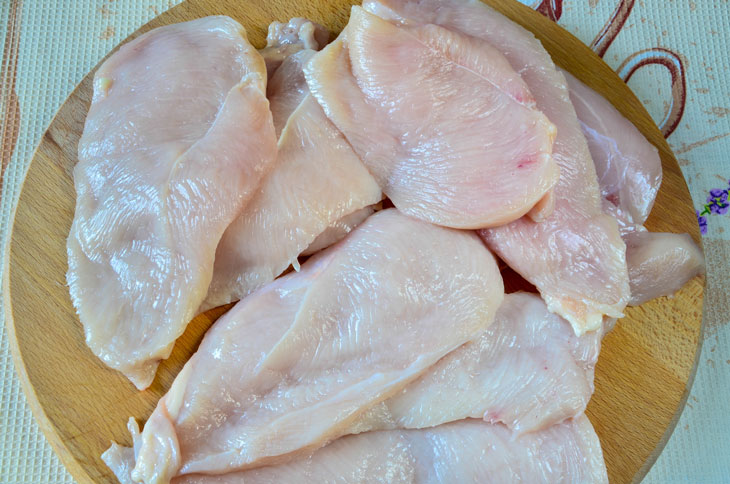 Marinated chicken chops - low-fat diet dish