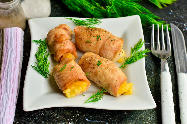 Meat rolls with cheese - an excellent snack for dear guests