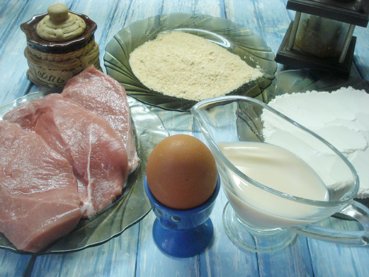 Veal Wiener Schnitzel - very tender, just melts in your mouth