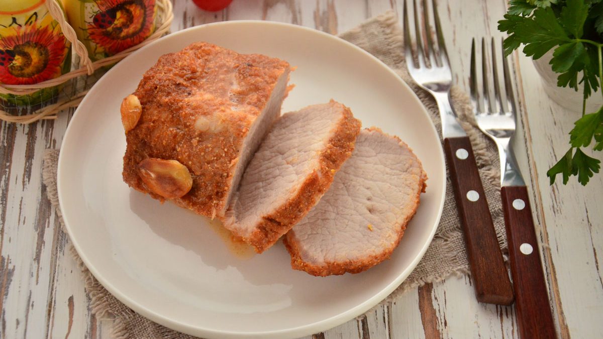 Boiled pork recipe in the sleeve – incredibly tasty and juicy meat