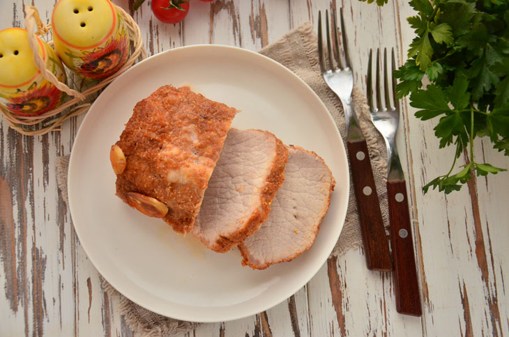 Boiled pork recipe in the sleeve - incredibly tasty and juicy meat