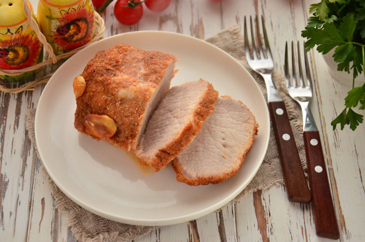 Boiled pork recipe in the sleeve - incredibly tasty and juicy meat