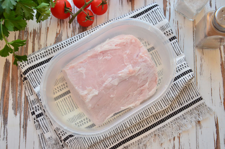 Boiled pork recipe in the sleeve - incredibly tasty and juicy meat