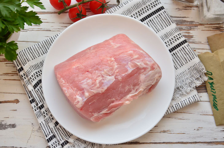 Boiled pork recipe in the sleeve - incredibly tasty and juicy meat