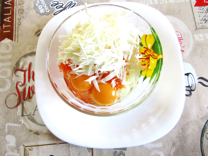 Cutlets "Tender" from minced meat and cabbage - a step-by-step recipe with a photo