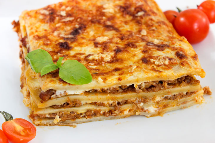 Delicious classic lasagna