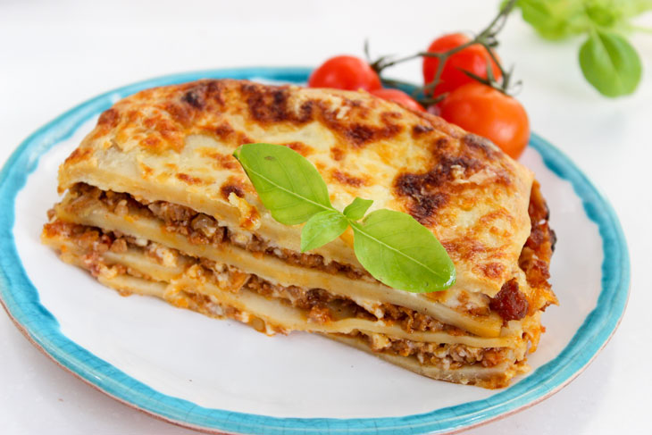 Delicious classic lasagna