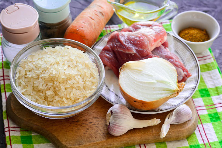 Pilaf in the sleeve in the oven - a simple and tasty recipe without the hassle