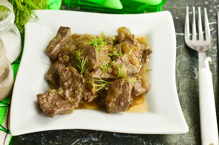 Stroganoff liver - a favorite Soviet dish