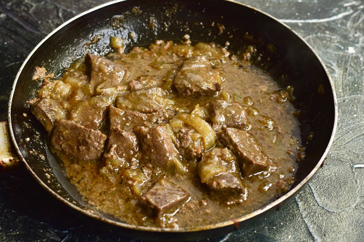 Stroganoff liver - a favorite Soviet dish