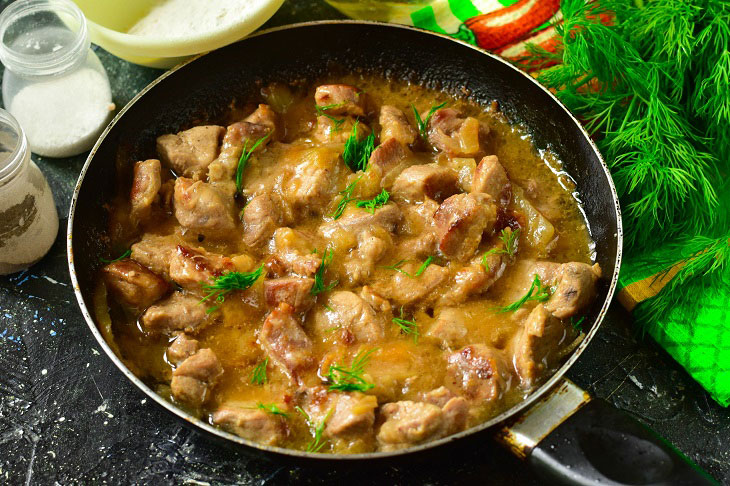 Pork stew in Polish - soft, juicy and tasty