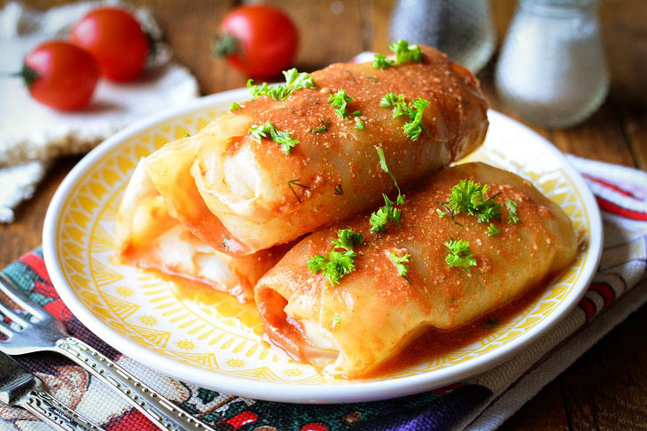 Stuffed cabbage "Like a grandmother" - a delicious dish from childhood