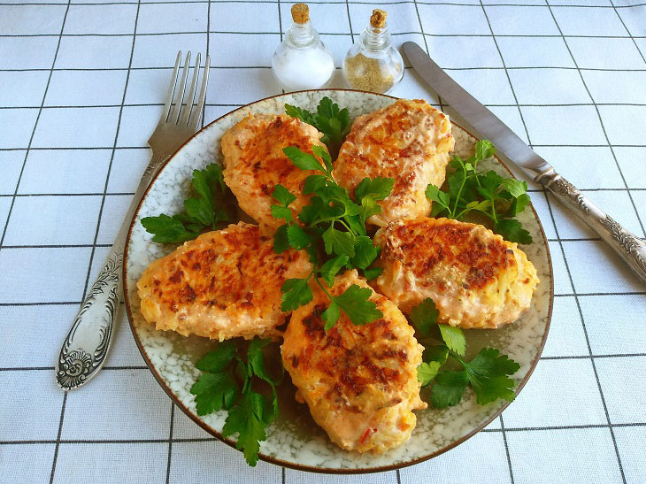 Lazy cabbage rolls with minced chicken - a simple and quick recipe without cabbage shell