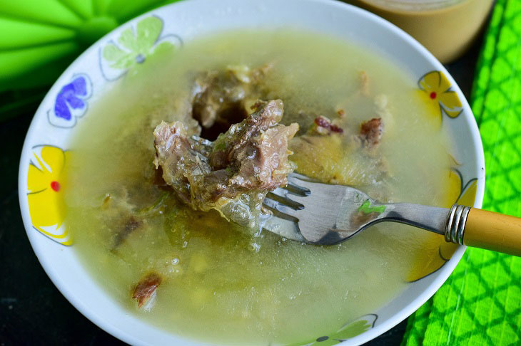 Homemade duck jelly in a slow cooker-pressure cooker - very tasty and satisfying