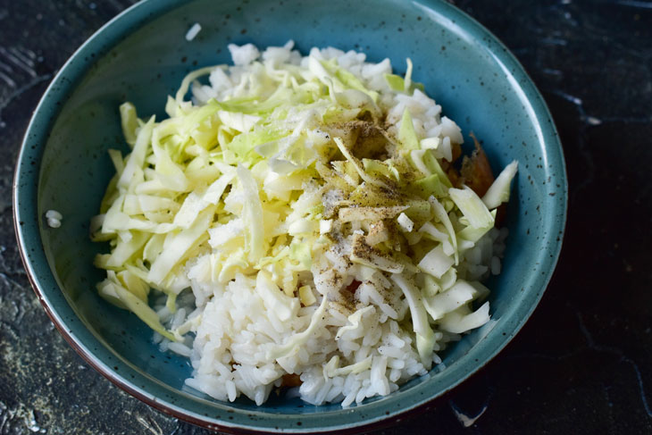 Lazy stuffed cabbage "The most simple" - hearty and very tasty