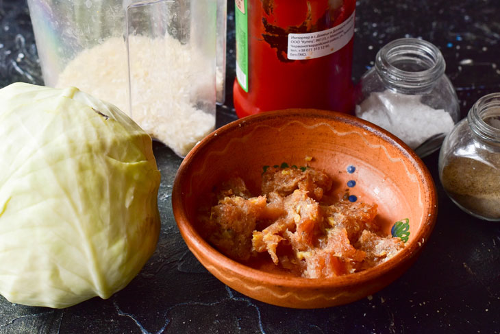 Lazy stuffed cabbage "The most simple" - hearty and very tasty