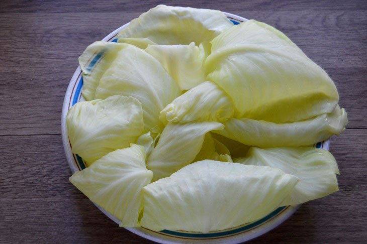 Cabbage rolls with mushrooms in Transcarpathian style - very tender and tasty