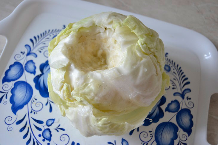 Cabbage rolls with mushrooms in Transcarpathian style - very tender and tasty