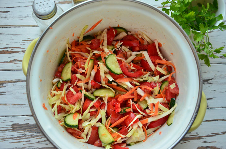 Salad "Kuban" for the winter - just prepared and perfectly stored