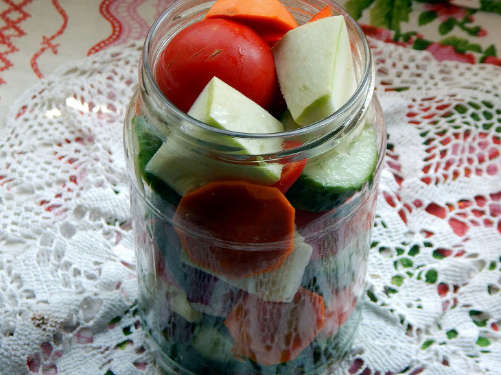 Assorted vegetables without sterilization - a delicious preparation for the winter