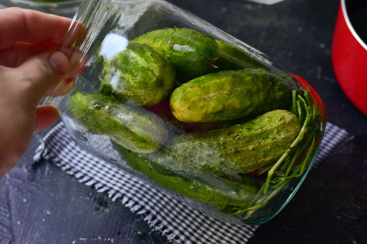 Sweet cucumbers for the winter - a very tasty preparation