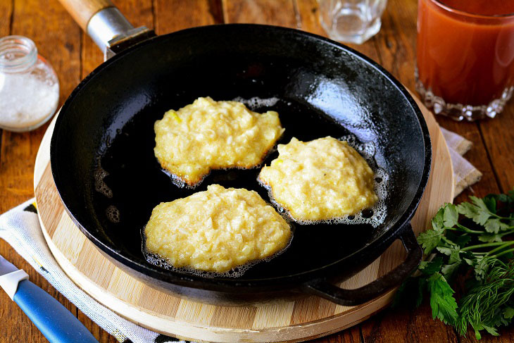 Onion cutlets - unusual, but very tasty