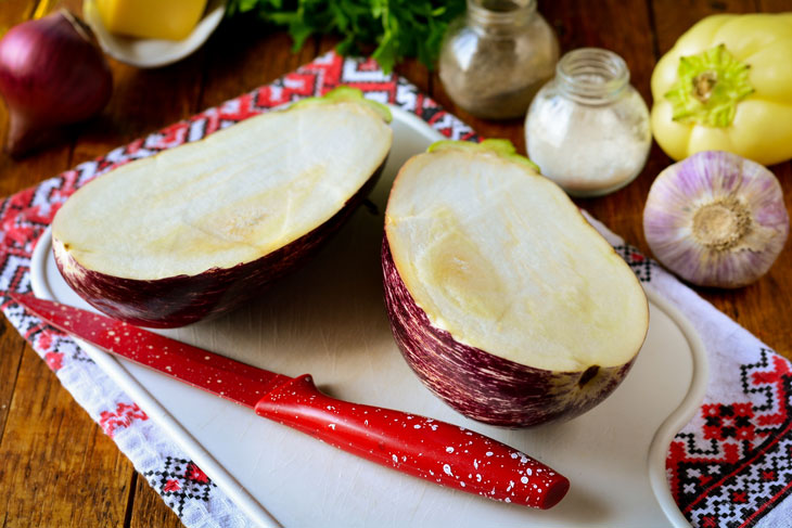 Eggplant Fan with Tomatoes and Cheese