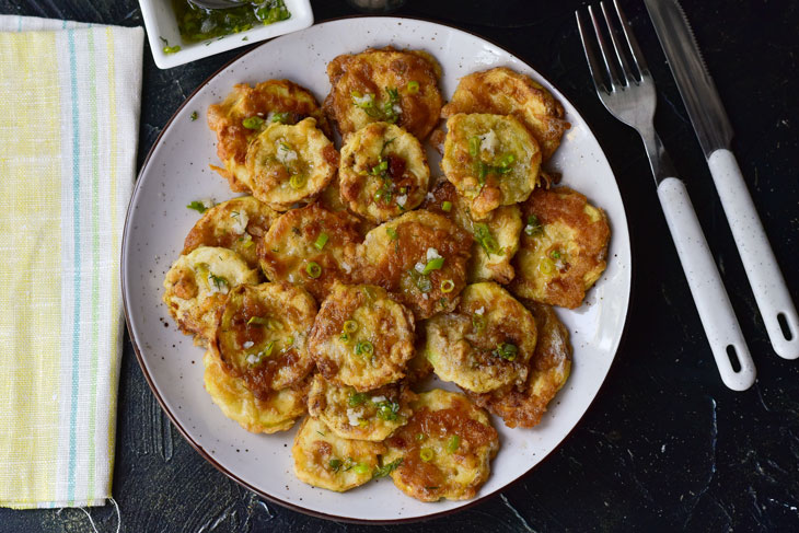 Fried zucchini in Belarusian - a simple and original dish