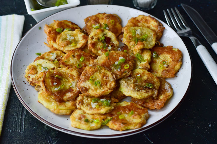 Fried zucchini in Belarusian - a simple and original dish