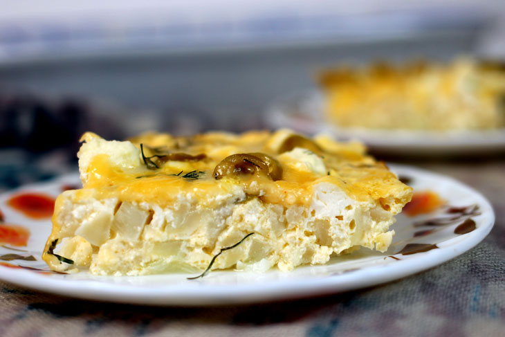 Cauliflower casserole - a very delicate diet dish