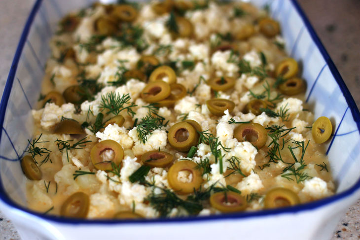 Cauliflower casserole - a very delicate diet dish